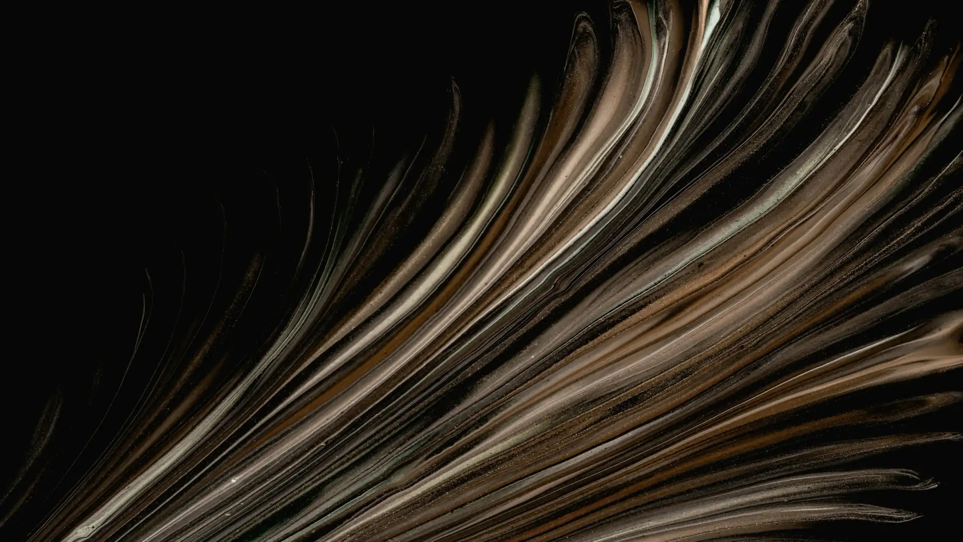 Abstract bronze flow